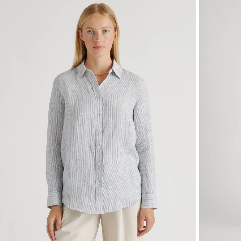 Quince European Linen Button Down Shirt